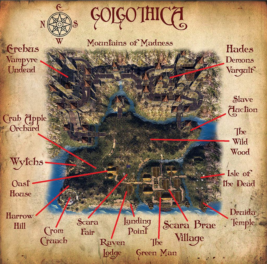 Golgothica Map